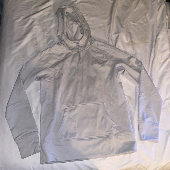 Nike Therma-Fit All Time Fleece Hoodie Sweatshirt 548804-004‎ Women Large Gray - Picture 1 of 9